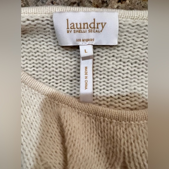 Laundry by Shelli Segal 100% Cashmere Cable Knit Sweater – Size L (NWOT) - Picture 6 of 8